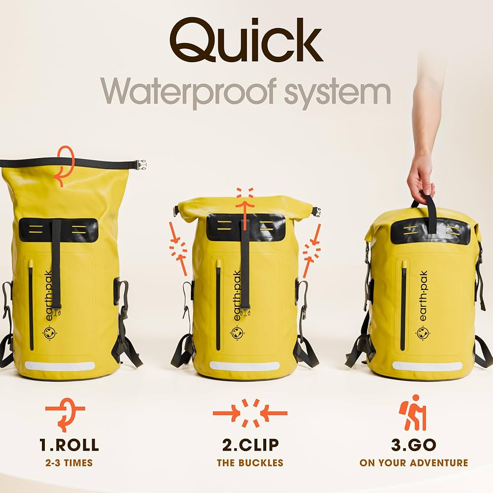 1370　Earth Pak Zippered Dry Bag ブラック　３０㍑ 1370Earth Pak Zippered Dry Bag ブラック30㍑